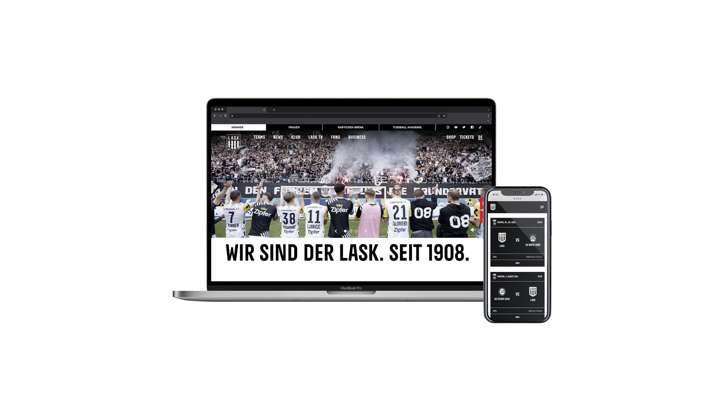 LASK Website Mockup Hintergrund 1